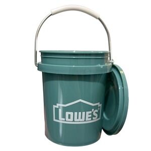 Lowes 0.42-qt Mini Bucket with Lid Teal BPA-Free Food Safe Plastic